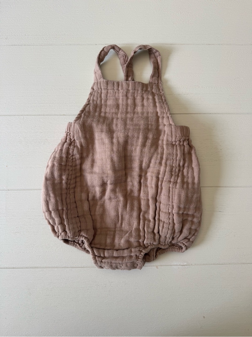 Angel Dear Tan Bubble Romper